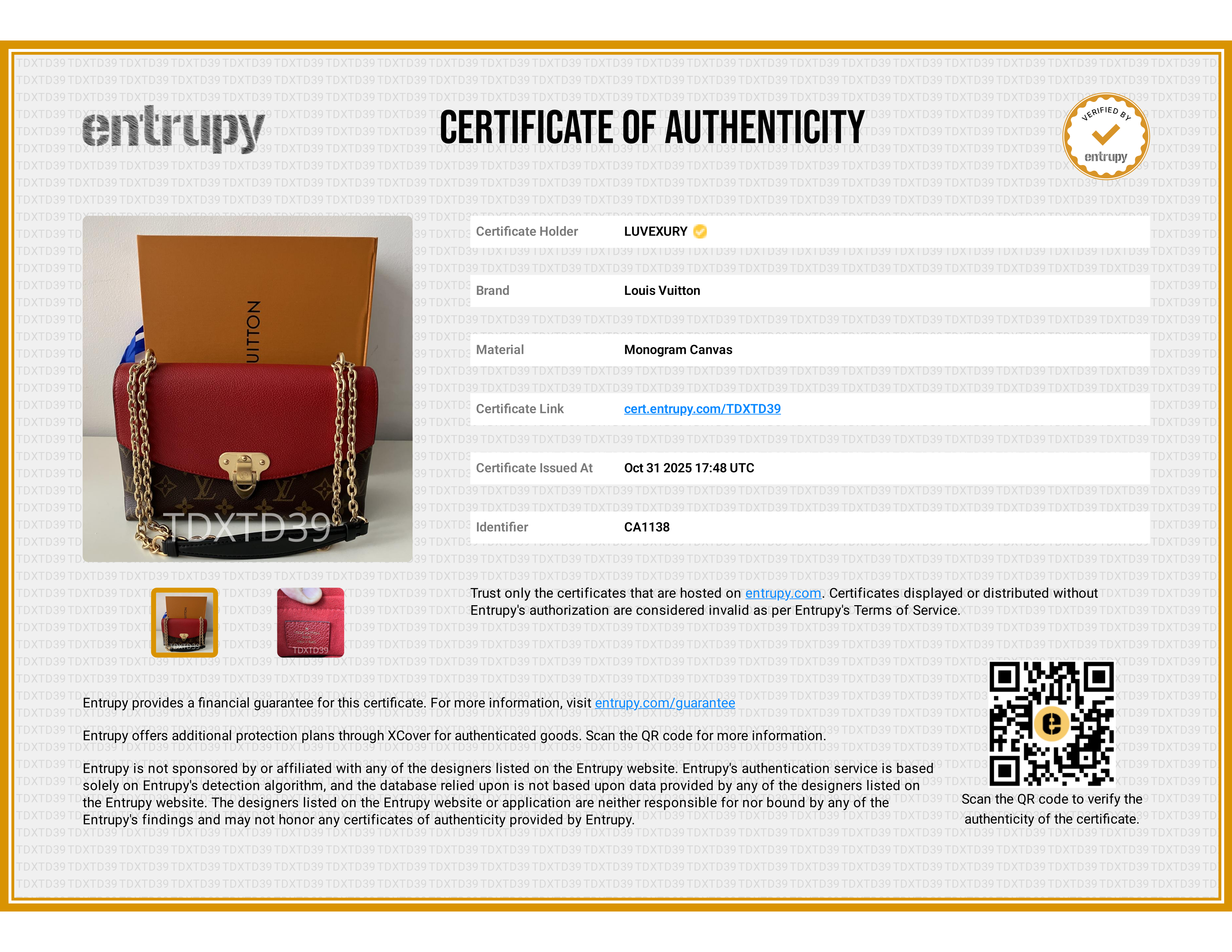 Pre Loved Luxury Shoulder Bag in Monogram Canvas & Wine | Designer Style