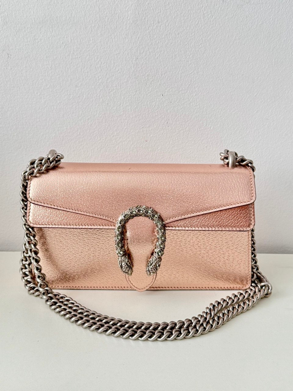 Pre-Owned Dionysus Rose Gold Metallic Hangbag