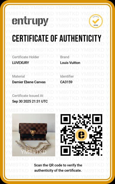 Vavin Shoulder Bag Black Damier Ebene Canvas