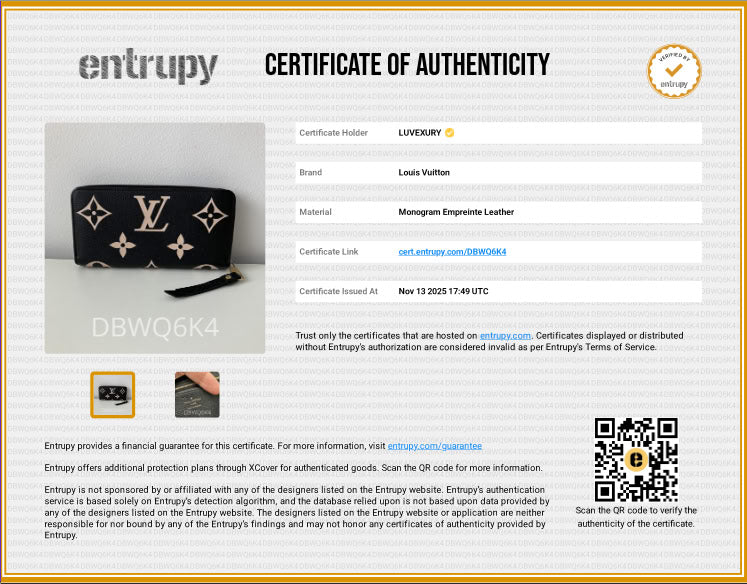 Designer Monogram Zipper Wallet – Pre Owned, Excellent Condition