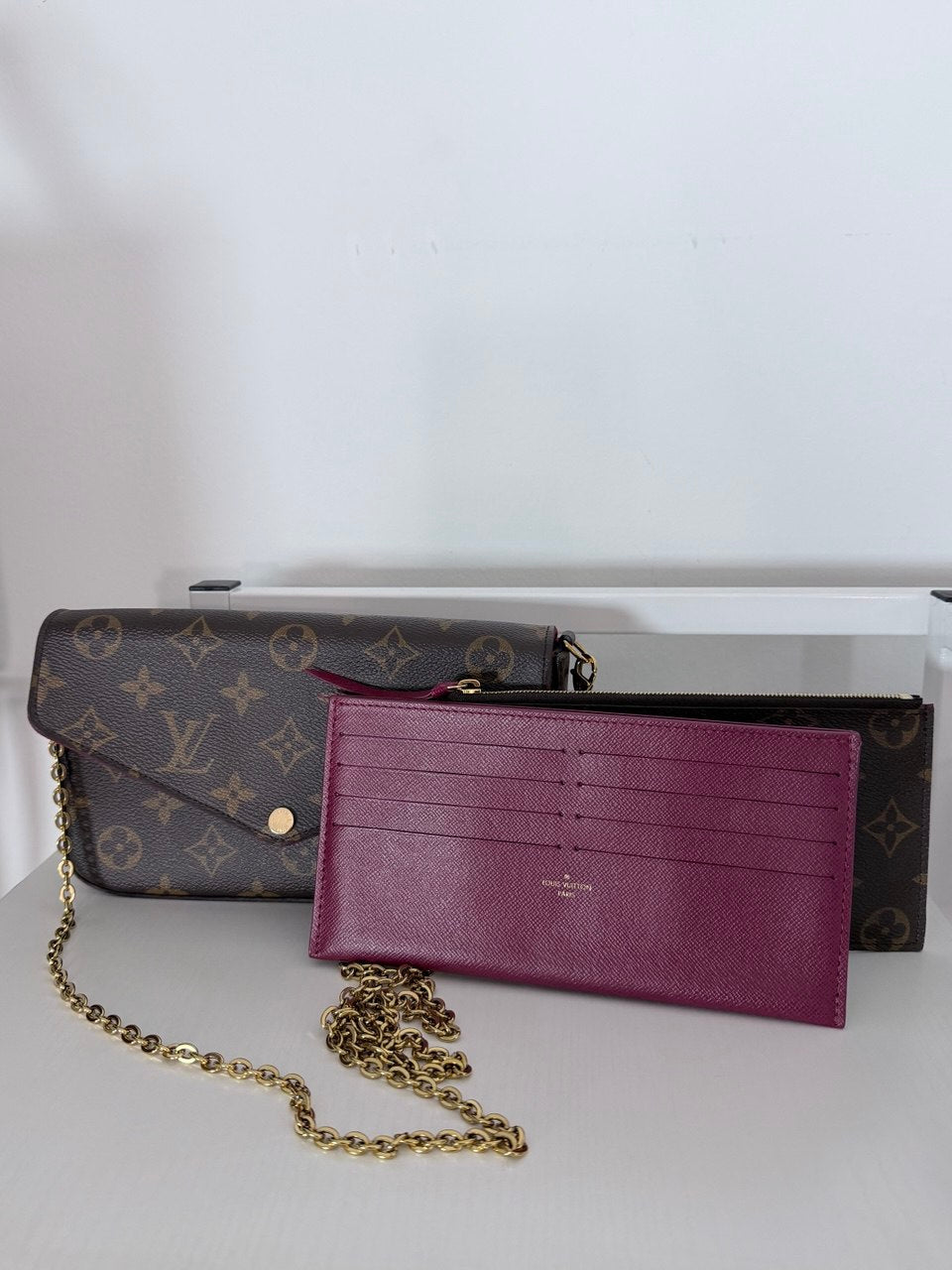 Pre-Owned Félicie Pochette – Monogram Canvas with Chain