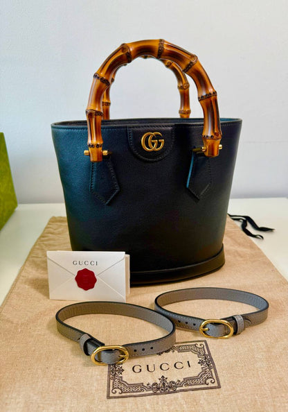 Pre-Owned Women's Diana Mini Bamboo Handbag