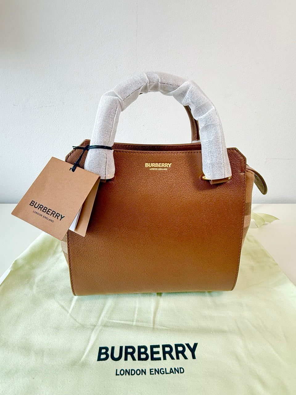 Pre-Owned Banwell Tote and House Check Canvas Mini