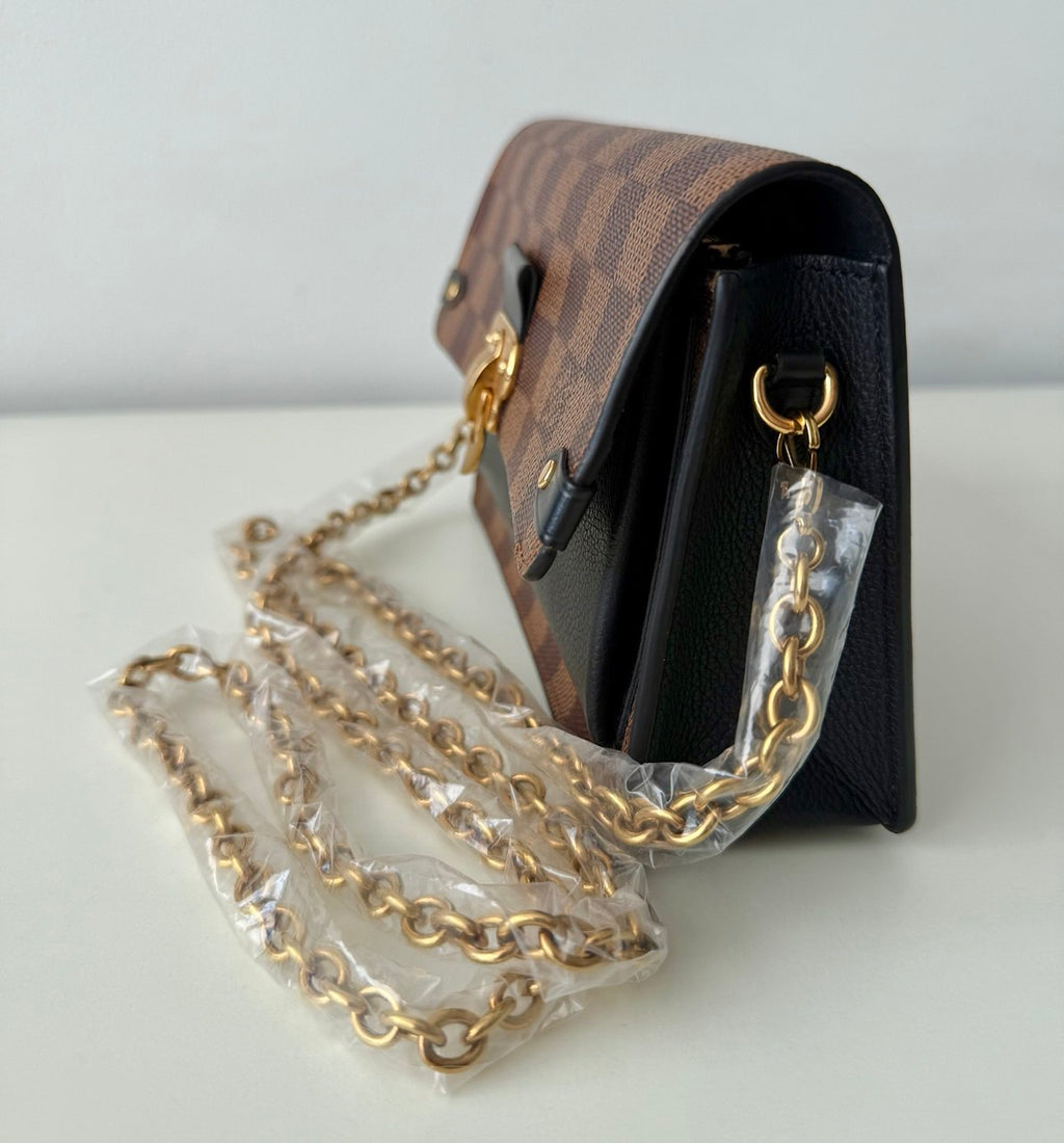 Vavin Shoulder Bag Black Damier Ebene Canvas