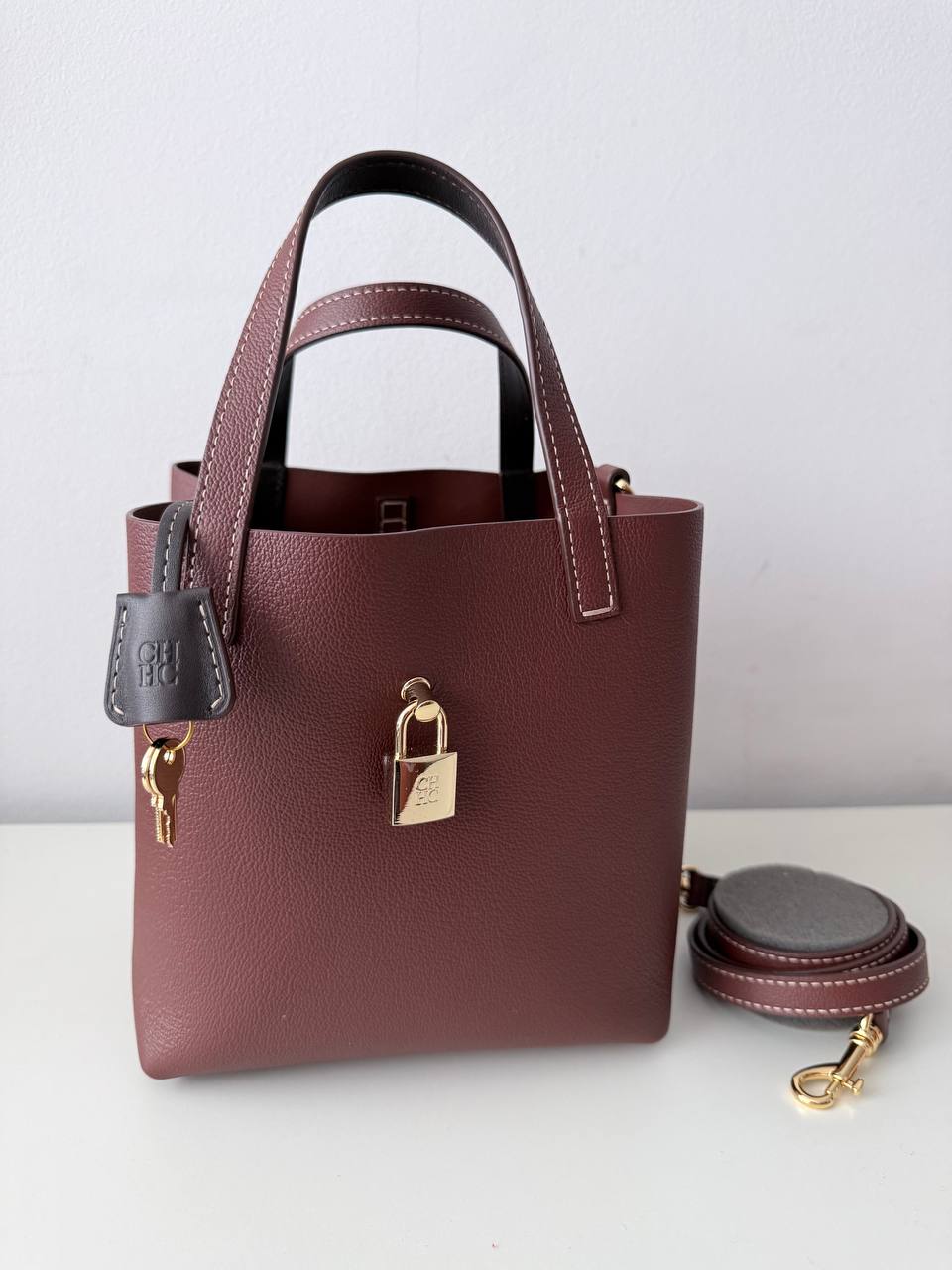 Initials Tote Mini | Pre-Owned | Full Set | Like New 🤎✨