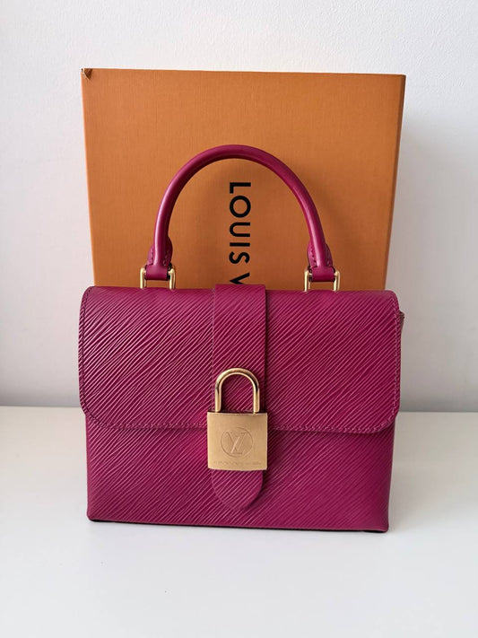 Locky BB Epi Leather Fuchsia – Pre-Loved Crossbody Top Handle Bag
