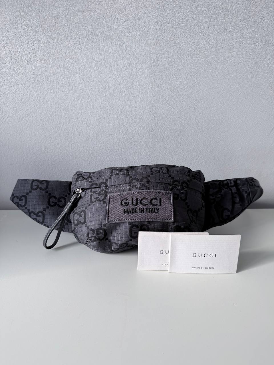 Belt Bag / Waist Bag Grey – Pre Loved – Like New – Made in Italy