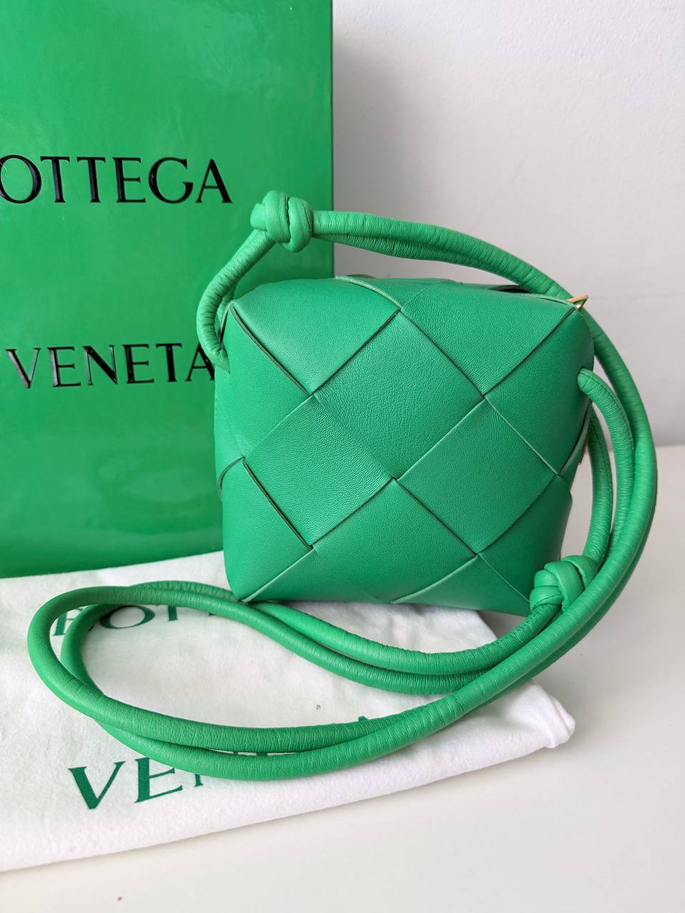 Mini Cassette Crossbody Bag – Green | Pre-Loved