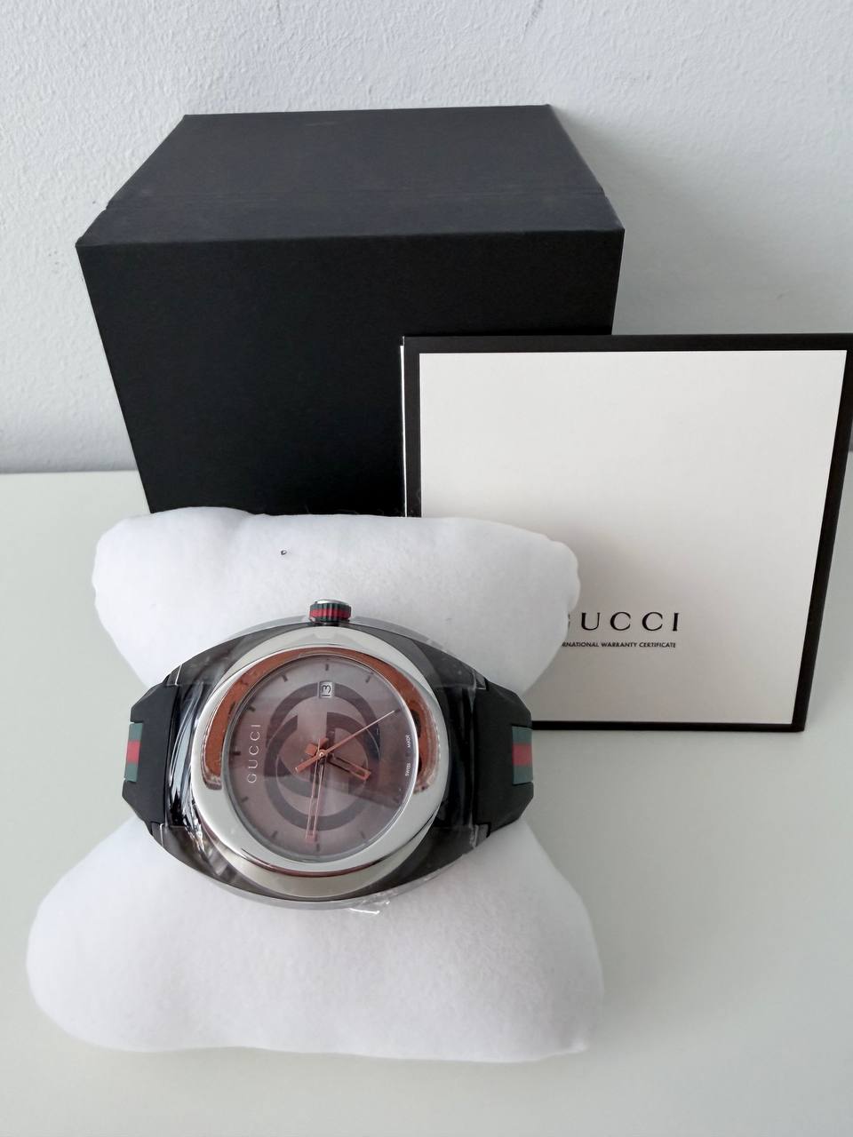 Reloj Sync XXL de Cuarzo en Acero Inoxidable y Resina con Correa de Goma Negra