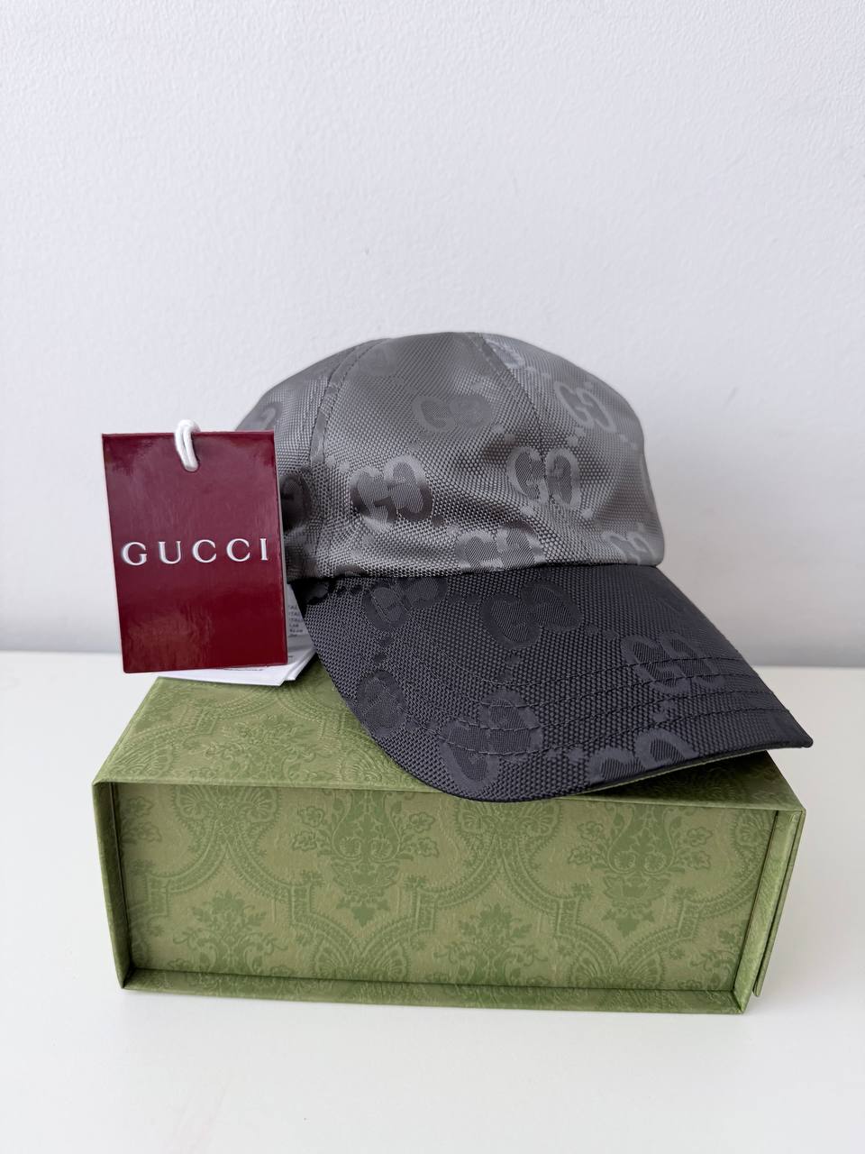Off The Grid GG Nylon Baseball Hat Grey-Black