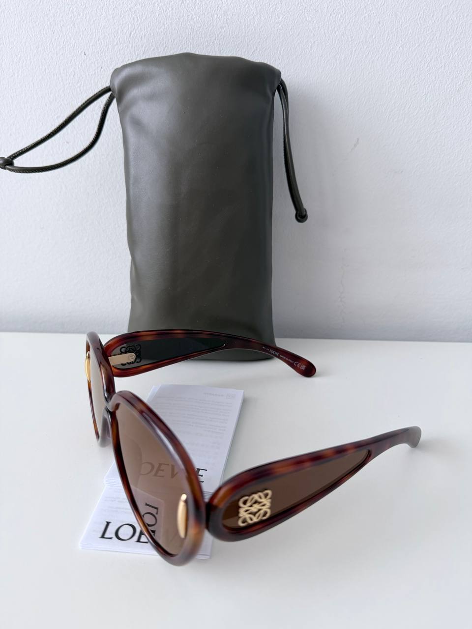 Gafas de Sol Loewe Aviator con Montura de Acetato Carey