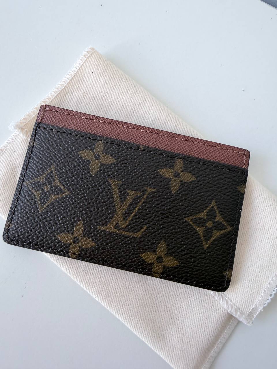 Card Holder Porte-Cartes Simple en Lona Monogram