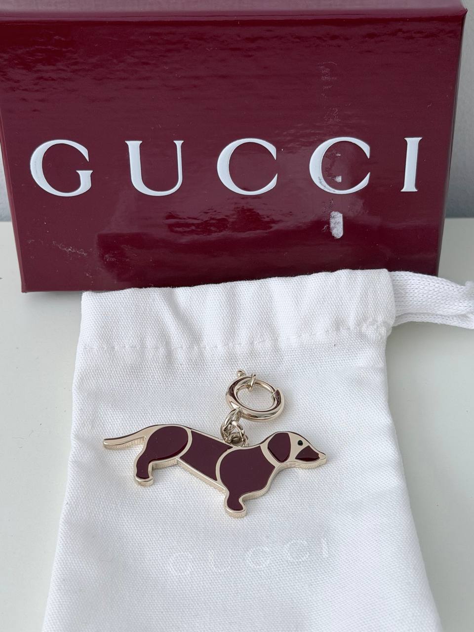 Enamel Dachshund Dog Charm