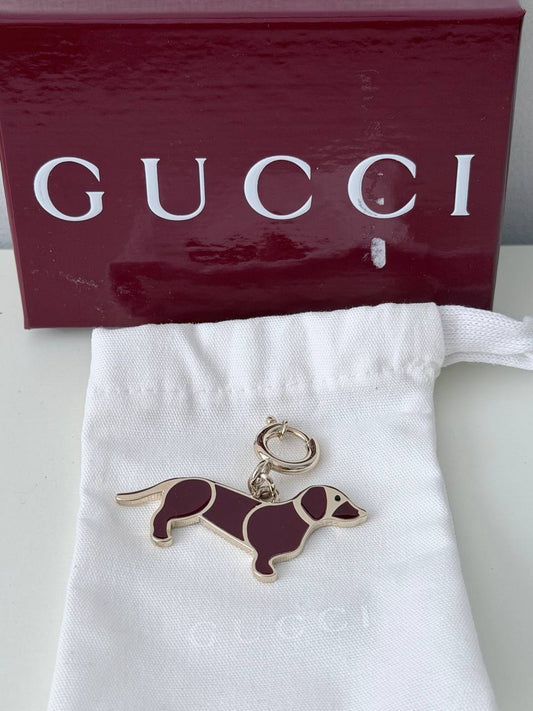Enamel Dachshund Dog Charm
