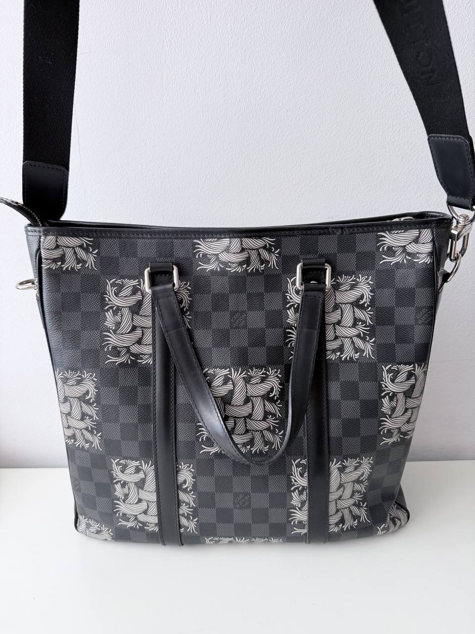 Bolso Tote Cabas Louis Vuitton Damier Graphite Christopher Nemeth (Défilé Homme AW15)