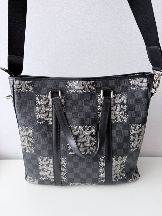 Bolso Tote Cabas Louis Vuitton Damier Graphite Christopher Nemeth (Défilé Homme AW15)
