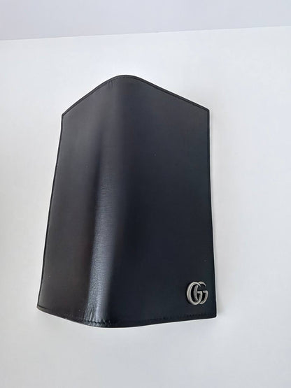 Billetera Larga Vertical Gucci GG Marmont Continental en Piel Negra