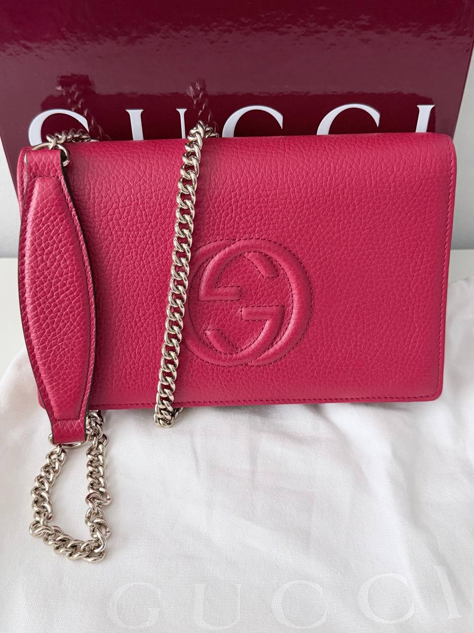 Bolso Bandolera Gucci Soho Interlocking G Chain Crossbody