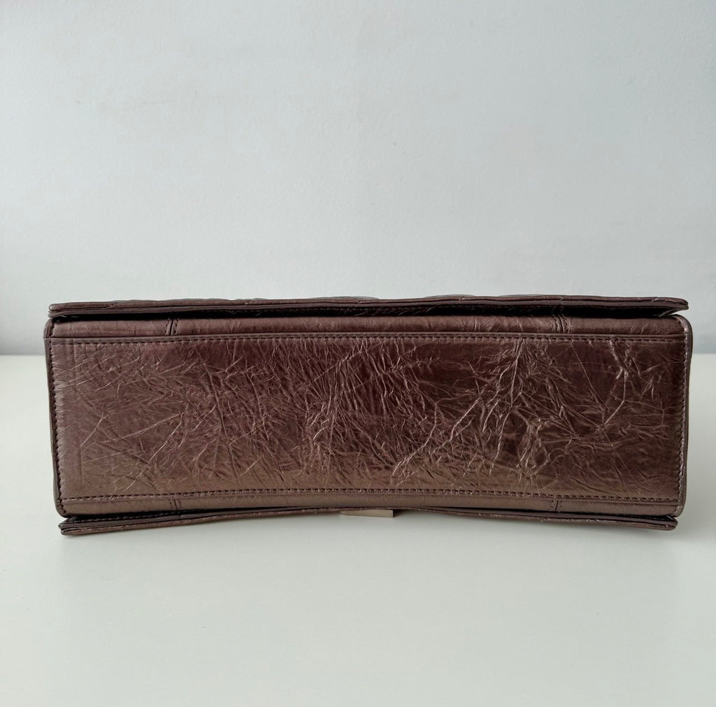 Crush Medium Chain Bag Metallized Quilted