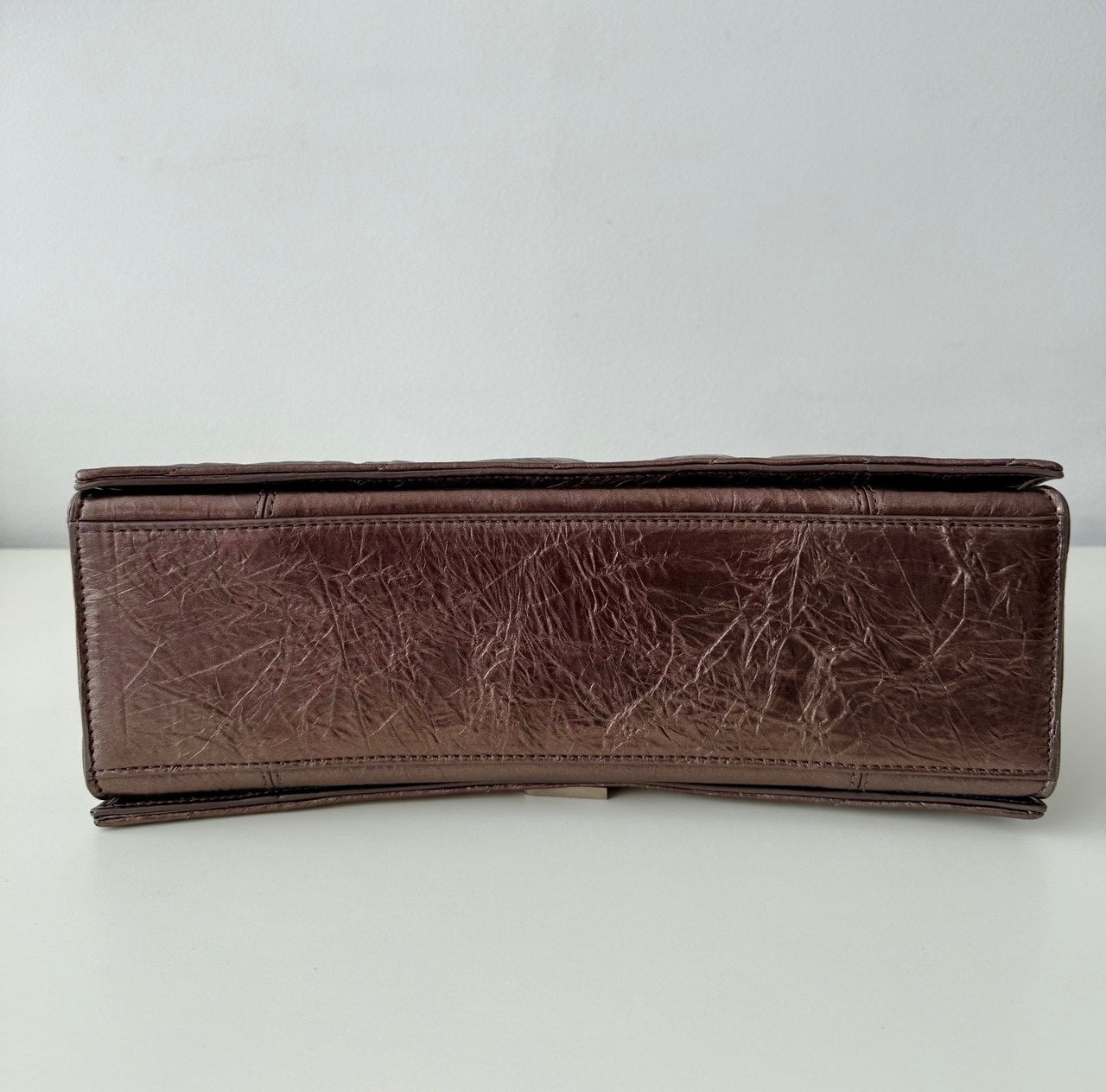 Crush Medium Chain Bag Metallized Quilted