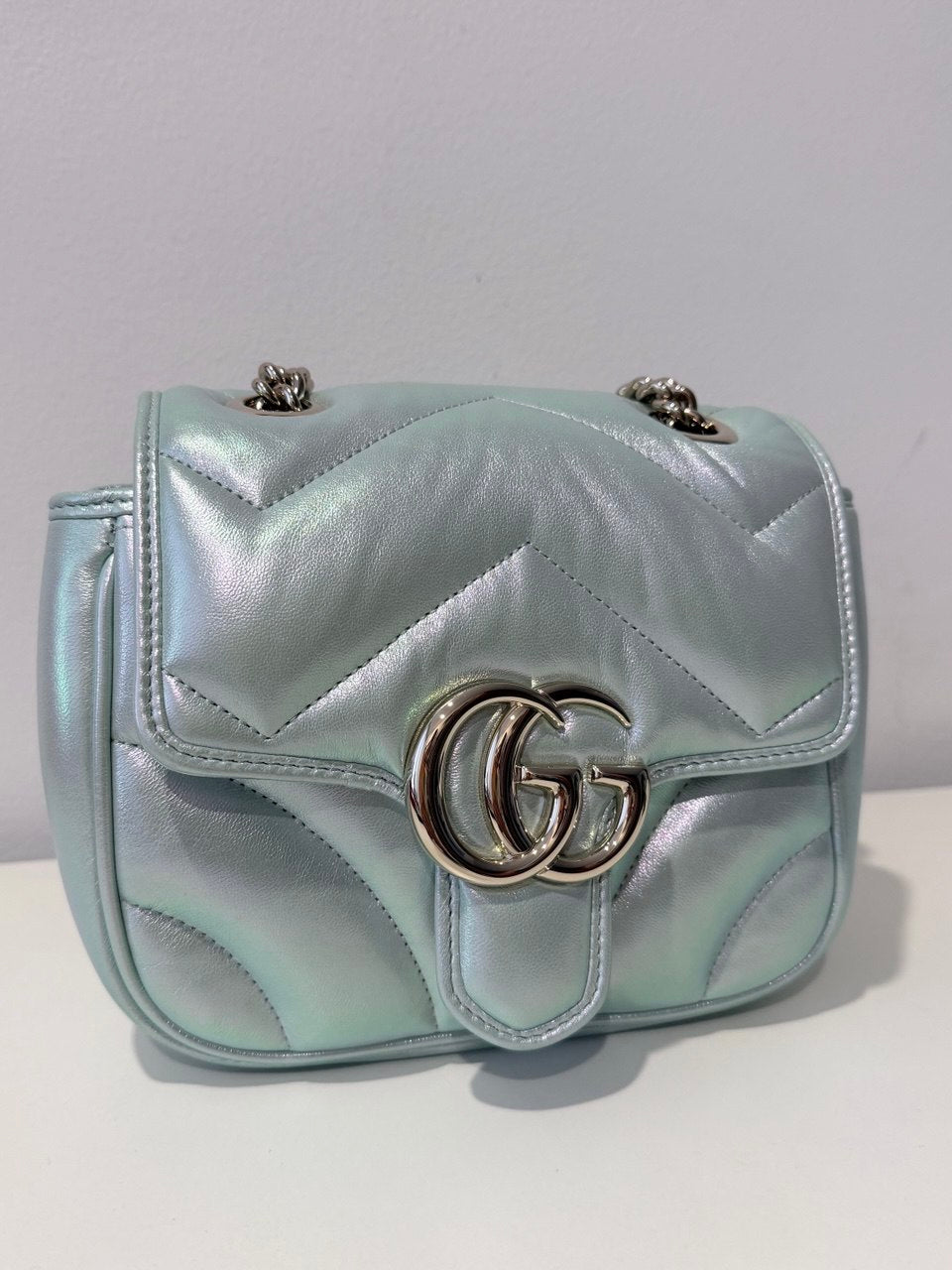 Pre-Owned Marmont mini matelasse leather