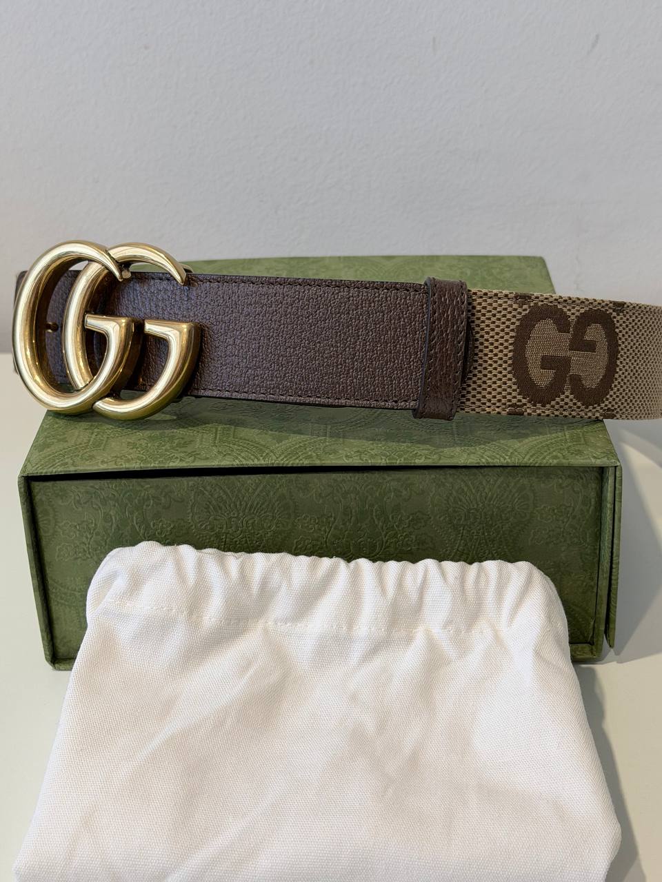 Gucci Jumbo GG Marmont Wide Belt