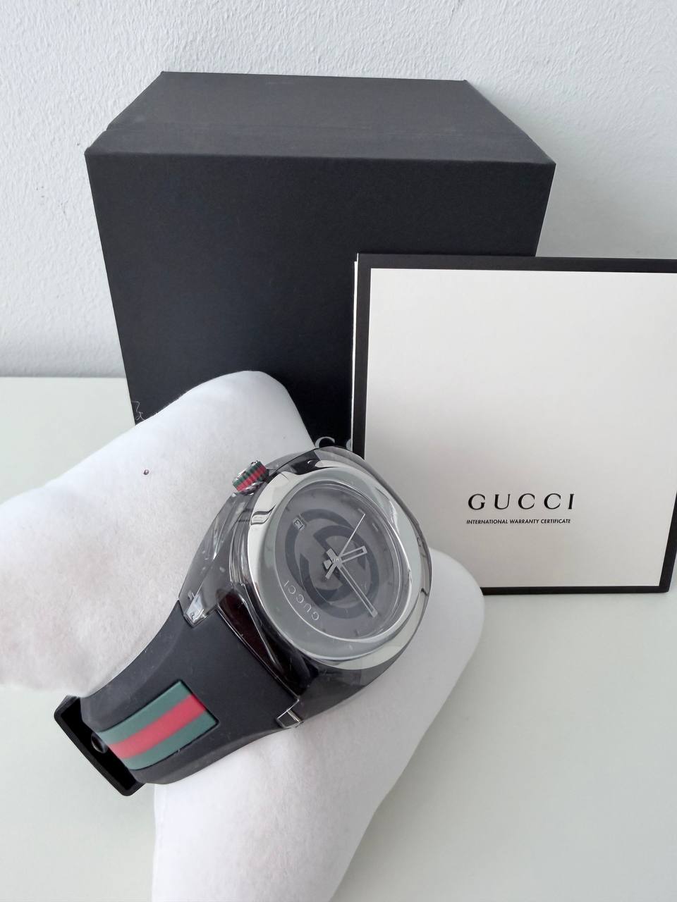 Reloj Sync XXL de Cuarzo en Acero Inoxidable y Resina con Correa de Goma Negra