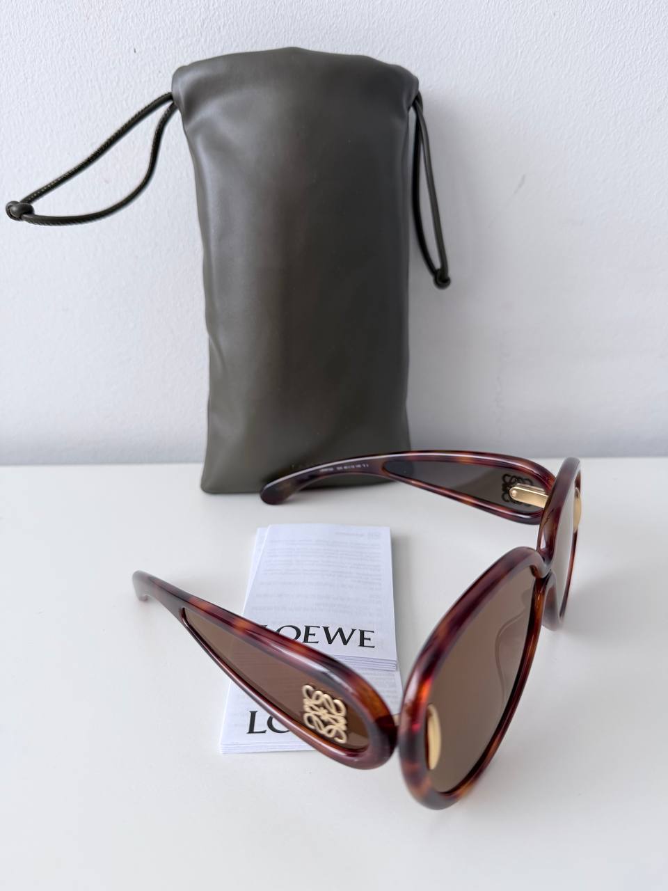 Gafas de Sol Loewe Aviator con Montura de Acetato Carey