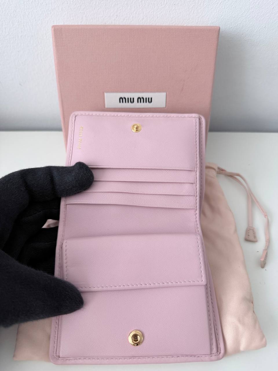 Cartera Pequeña Matelassé en Piel Rosa Alabastro
