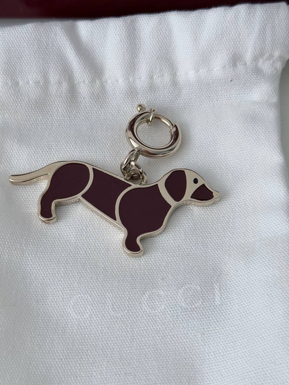 Enamel Dachshund Dog Charm
