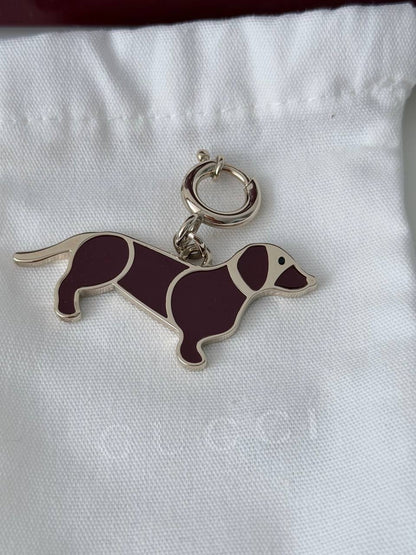 Enamel Dachshund Dog Charm
