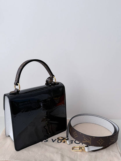 Bolso de Mano Louis Vuitton Spring Street en Piel Monogram Vernis Negra