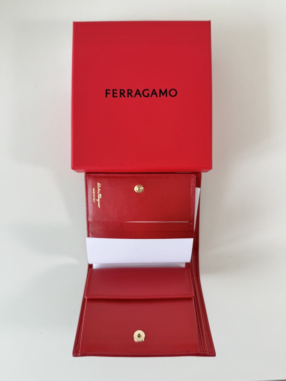 Pre-Owned GANCINI RED LEATHER