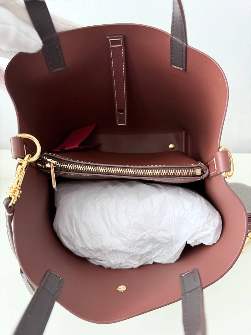 Initials Tote Mini | Pre-Owned | Full Set | Like New 🤎✨