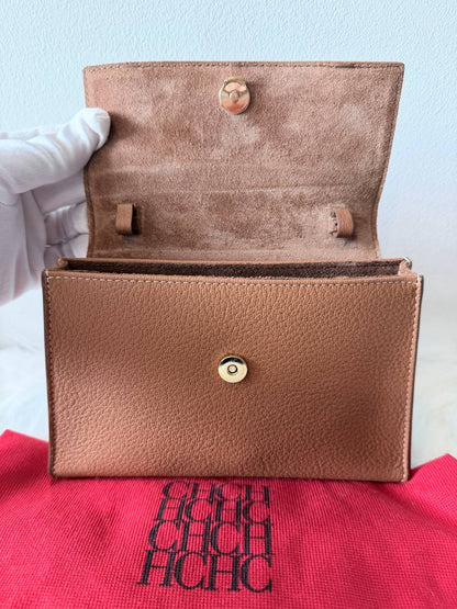 Doma Mini Leather Top Handle Bag – Brown – Pre-Loved | Full Set