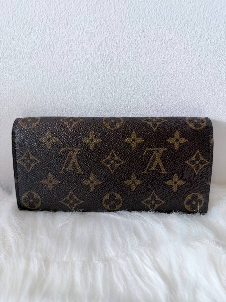 Monogram Flap Wallet – Brown & Rose Pink – Pre-Loved | Authentic