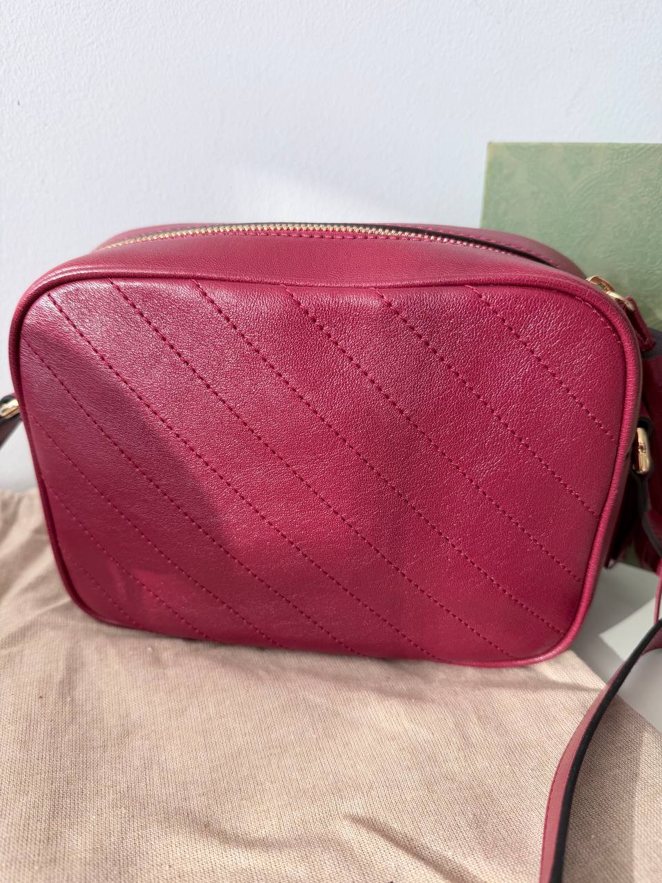 Soho Disco Red Pebbled Leather Crossbody Bag – Pre-Owned
