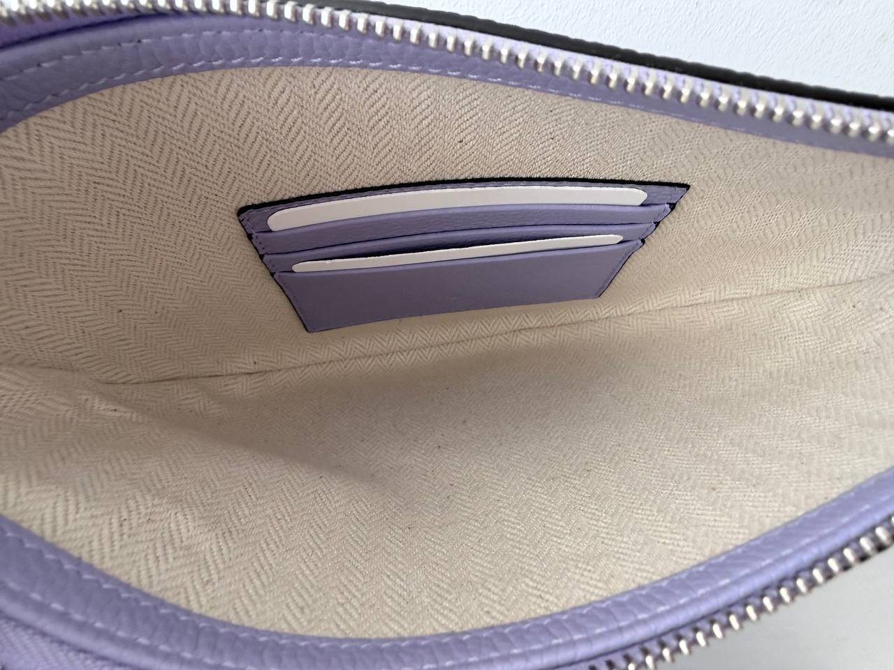 Pre-Owned Mini Leather Crossbody Bag – Purple