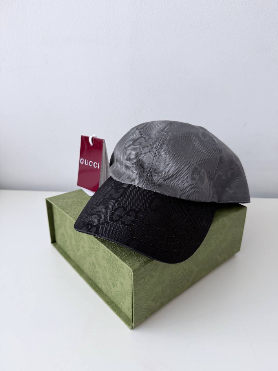 Off The Grid GG Nylon Baseball Hat Grey-Black