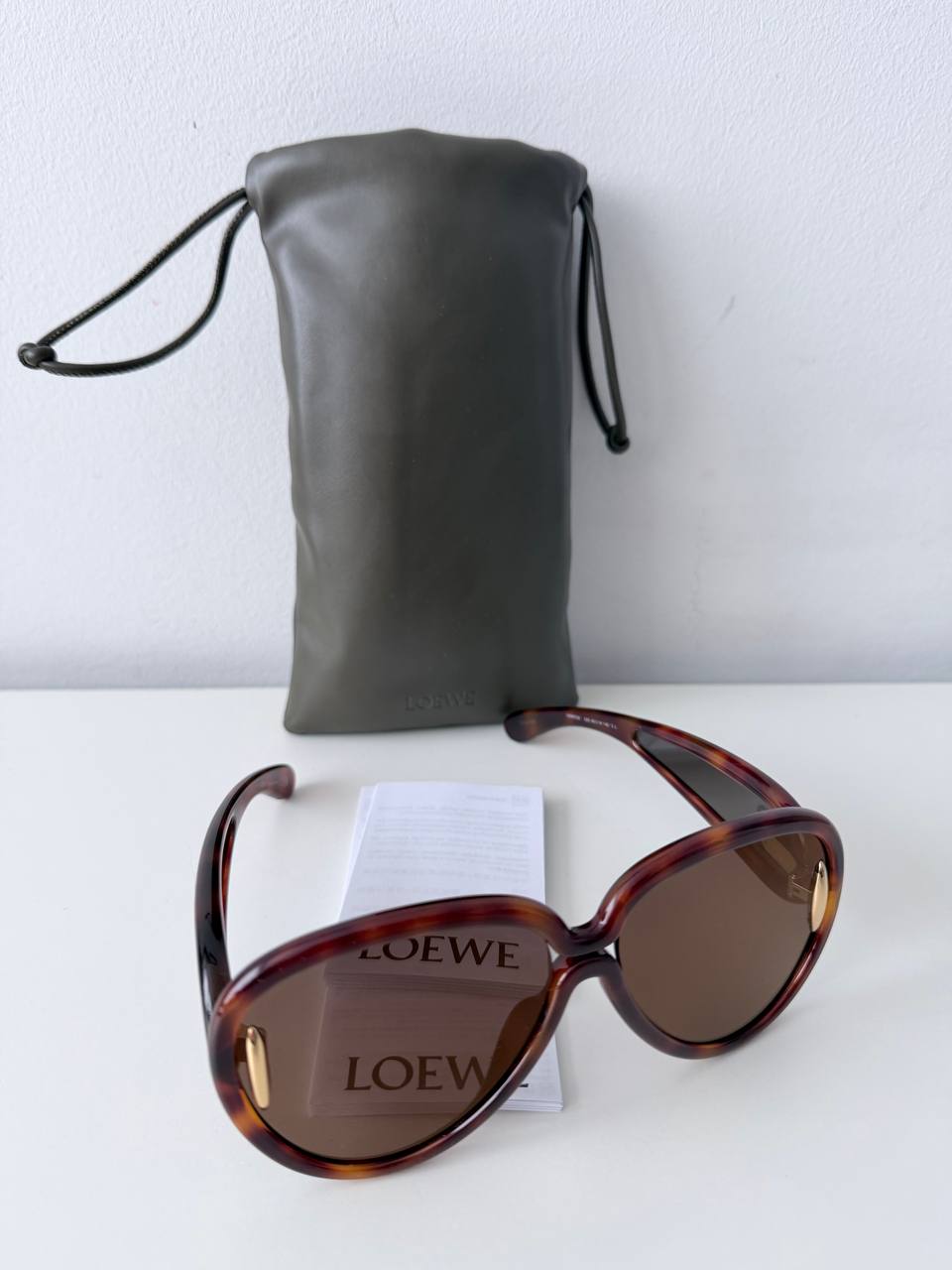 Gafas de Sol Loewe Aviator con Montura de Acetato Carey