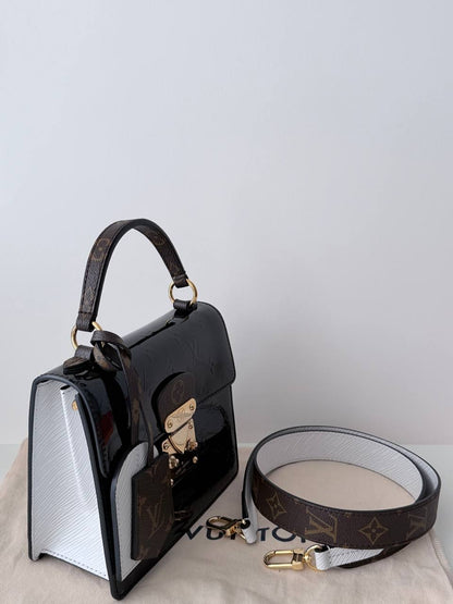 Bolso de Mano Louis Vuitton Spring Street en Piel Monogram Vernis Negra