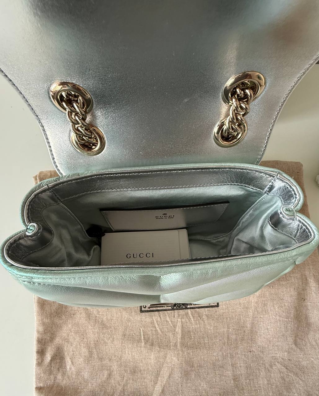 Pre-Owned Marmont mini matelasse leather