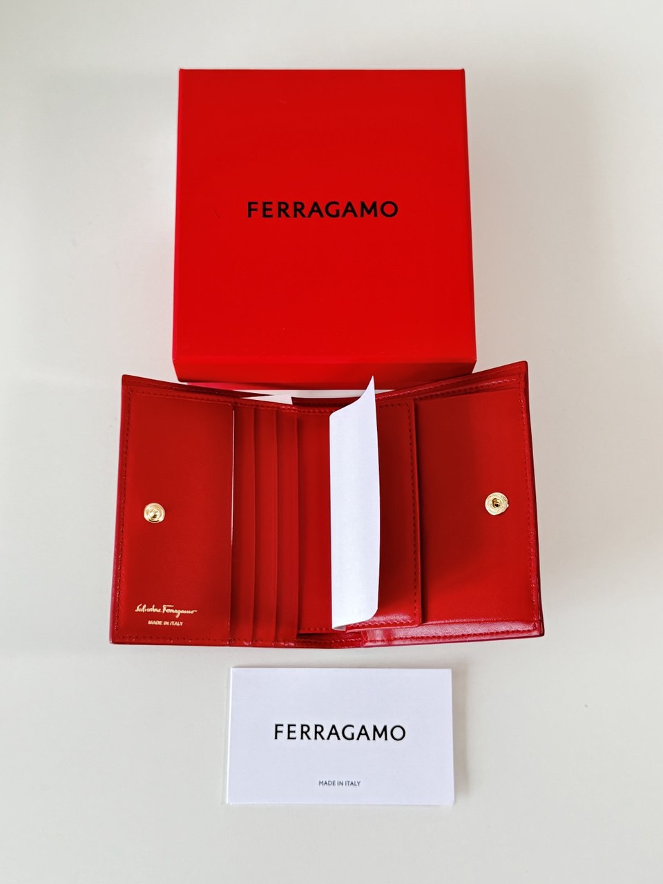 Pre-Owned GANCINI RED LEATHER