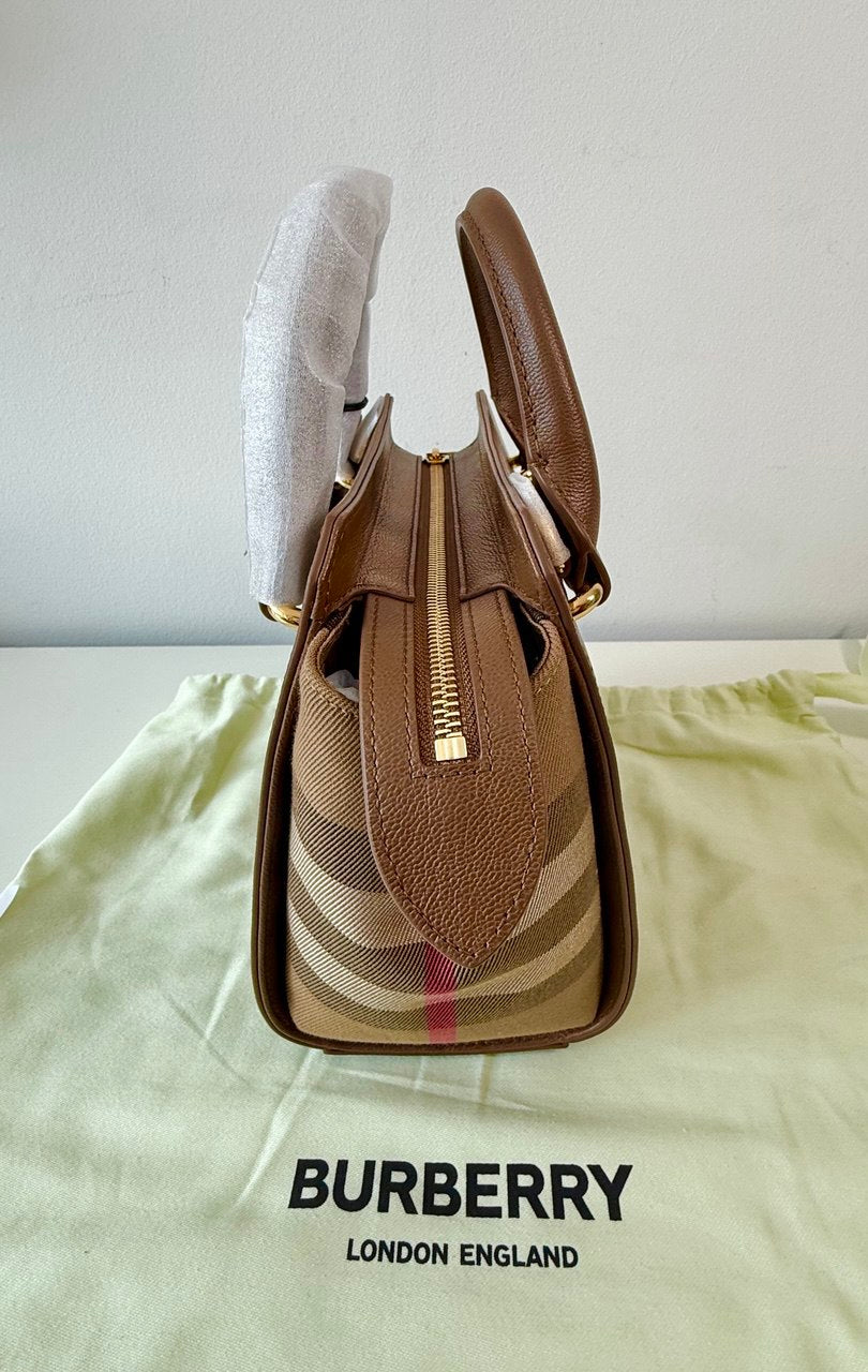 Pre-Owned Banwell Tote and House Check Canvas Mini