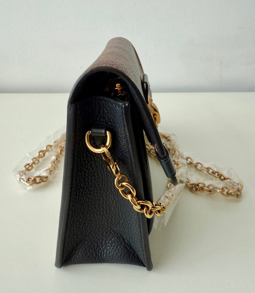 Vavin Shoulder Bag Black Damier Ebene Canvas