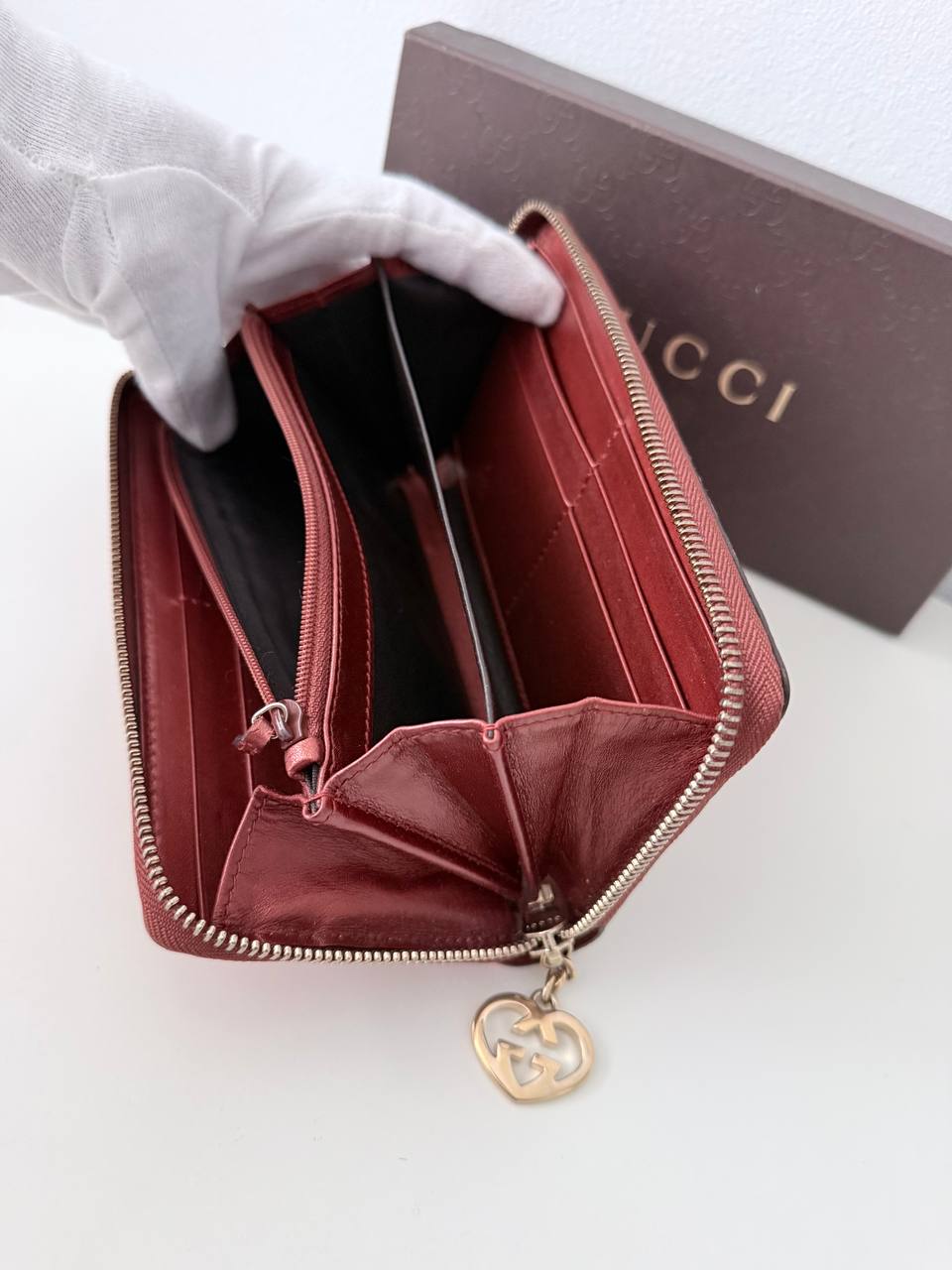 GG Guccissima Patent Leather Zip-Around Wallet – Pre-Owned