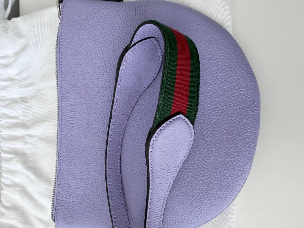 Pre-Owned Mini Leather Crossbody Bag – Purple