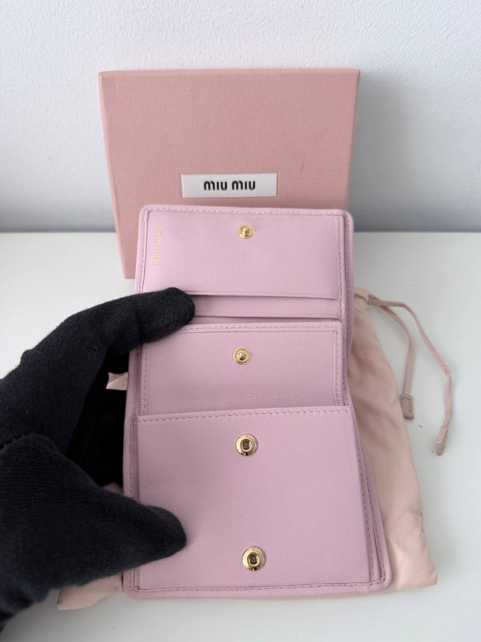 Cartera Pequeña Matelassé en Piel Rosa Alabastro
