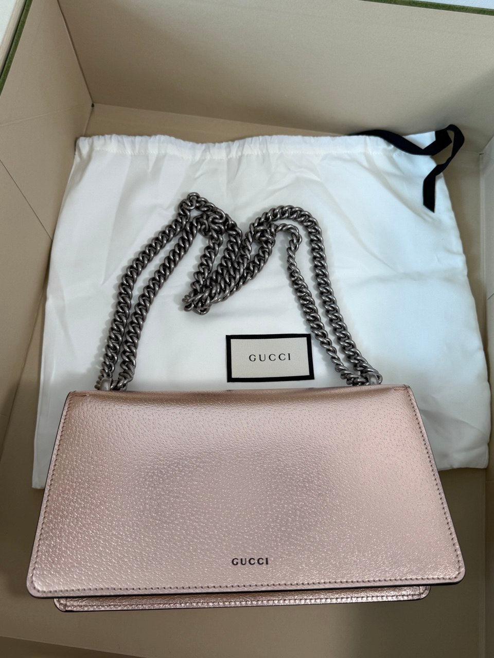Pre-Owned Dionysus Rose Gold Metallic Hangbag