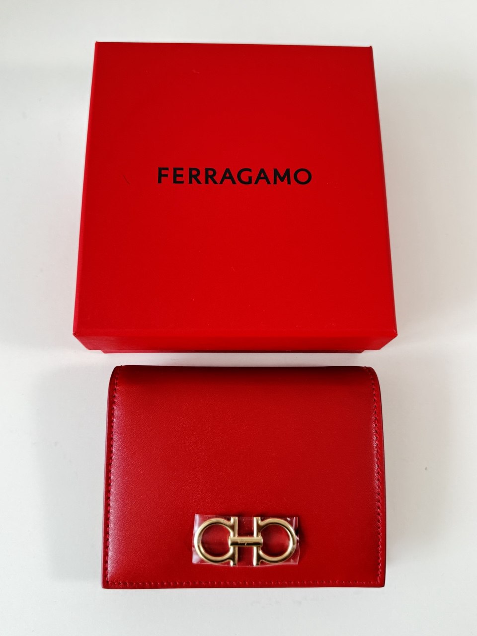 Pre-Owned GANCINI RED LEATHER
